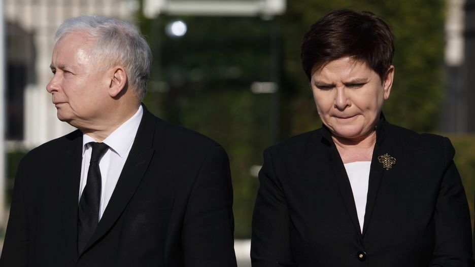 Jarosław Kaczyński i Beata Szydło