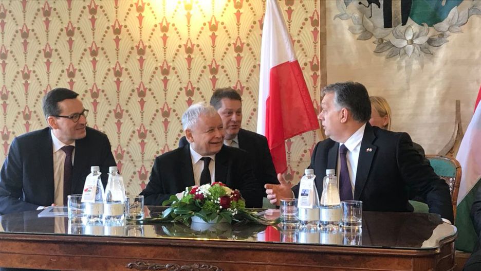 Premier Wiktor Obran przyjął w Budapeszcie Jarosława Kaczyńskiego i Mateusza Morawieckiego