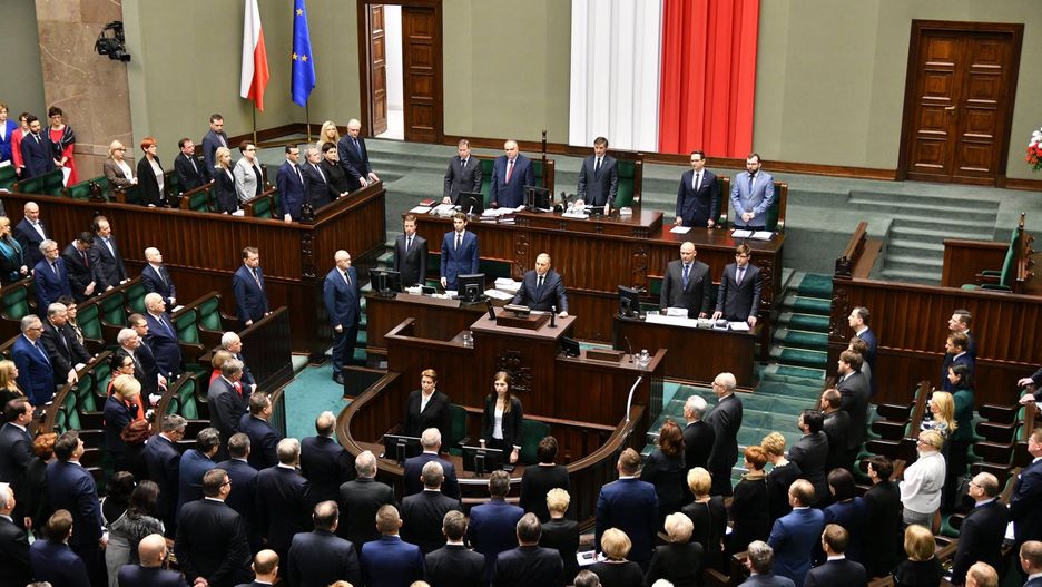 Jarosław Kaczyński nie pojawił się na sali posiedzeń, gdy Sejm wspominał zamordowanego prezydenta Gdańska Pawła Adamowicza.