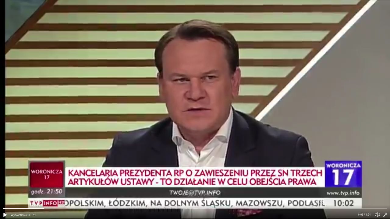 Dominik Tarczyński znowu szokuje. Drwi z sędziów SN, przywołując nazwisko Donalda Tuska