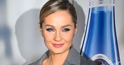 Szarości nie muszą być nudne! Małgorzata Socha na pokazie Tomasza Ossolińskiego w świetnej stylizacji