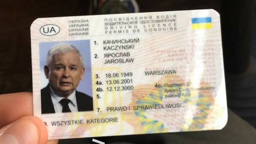 Prawo jazdy prezesa można dostać na Ukrainie za 3 zł. W Polsce można podobne "wyrobić" za 700 zł