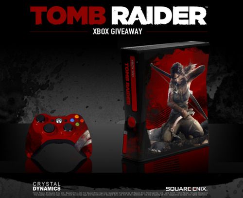 Ból i cierpienie Xboxa z motywem Tomb Raidera
