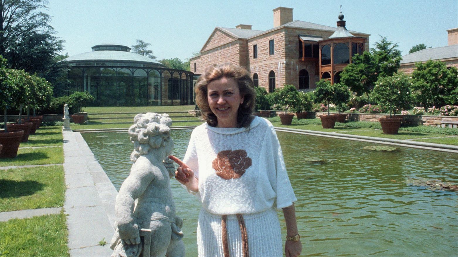 Barbara Piasecka-Johnson w rezydencji Jasna Polana