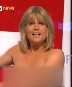 Rachel Johnson pokazała piersi w programie na żywo