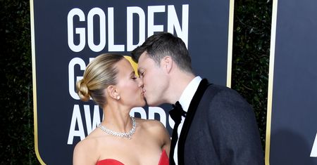 Rozpromieniona Scarlett Johansson na gali Złotych Globów. Nie szczędziła ukochanemu czułości