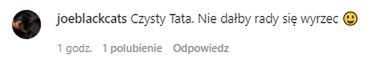 Komentarz pod nowym zdjęciem Neny