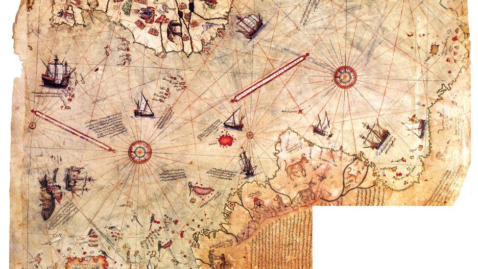 Map, które rzekomo ukazuje Atlantydę