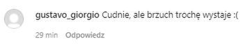 Komentarz pod jednym ze zdjęć Magdy Narożnej