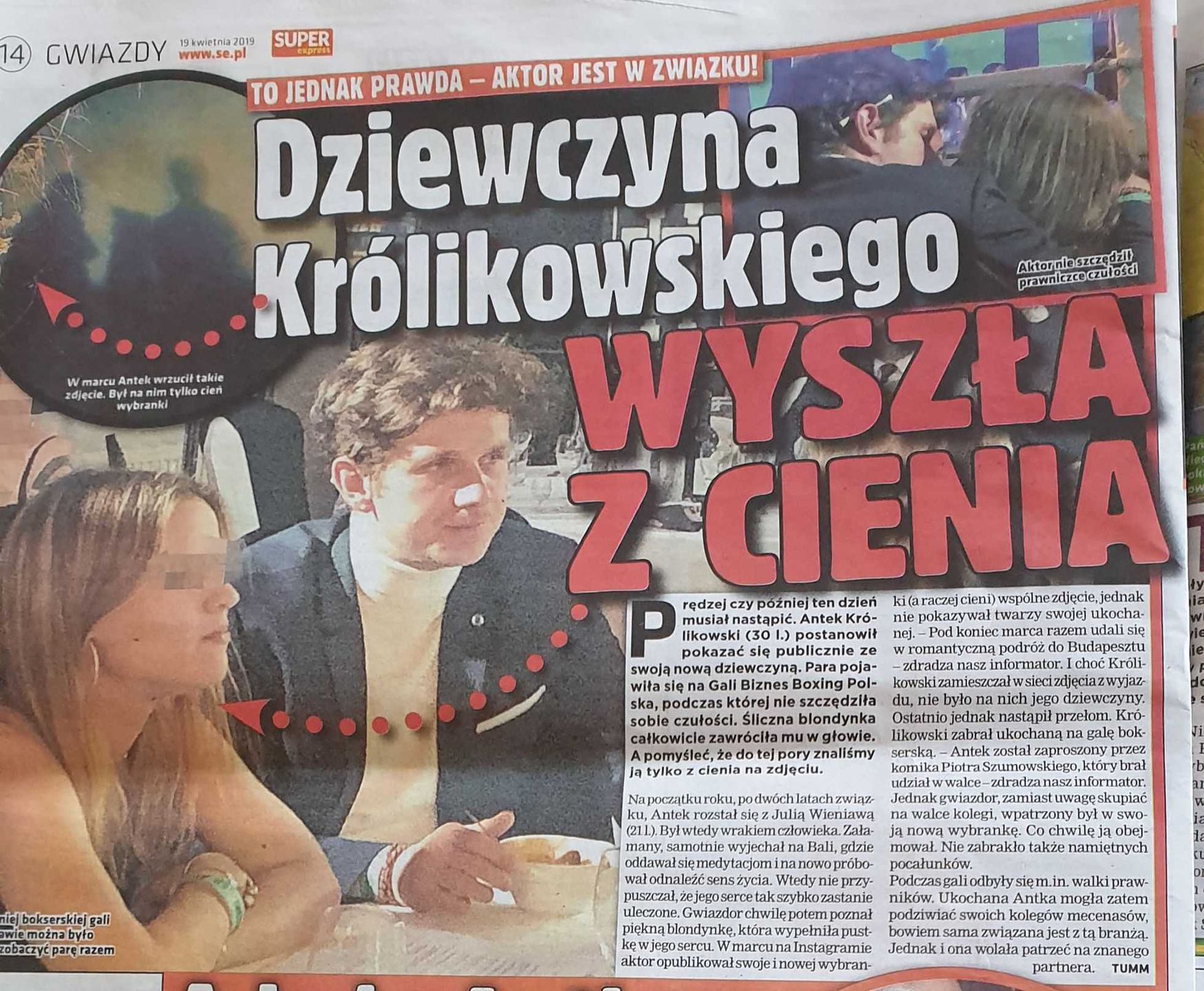 Nowa dziewczyna Antka Królikowskiego