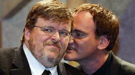 Michael Moore i przewodniczący jury Quentin Tarantino