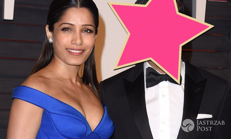 Freida Pinto w kobaltowej kreacji na imprezie po Oscarach. Po raz pierwszy pokazała się z nowym, przystojnym parterem