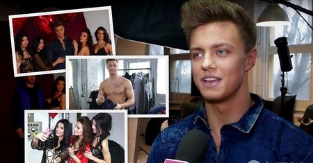 Rafał Jonkisz na planie sesji z rożnegliżowanymi dziewczynami. "Staram się nie myśleć o..."