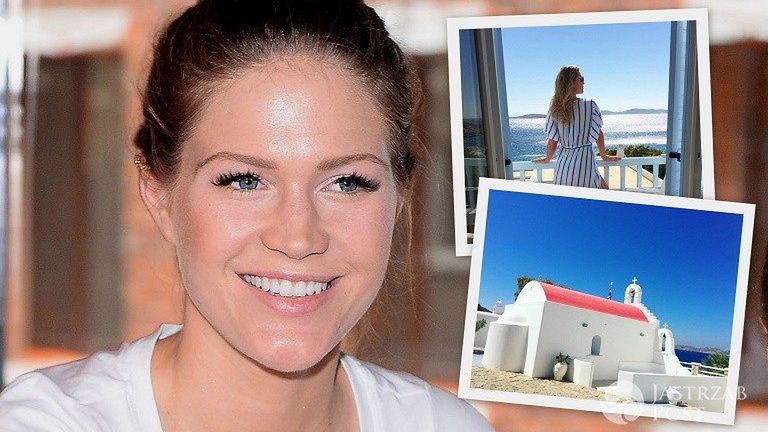 Zosia Ślotała na Mykonos