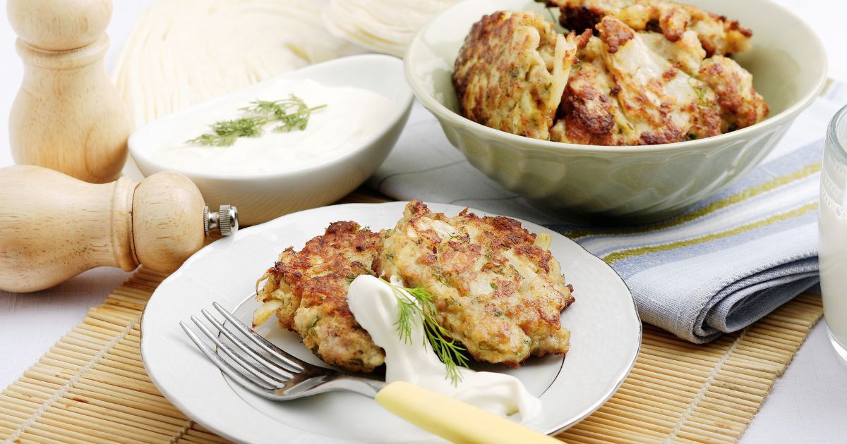 Usmażone fuczki z kleksem śmietany