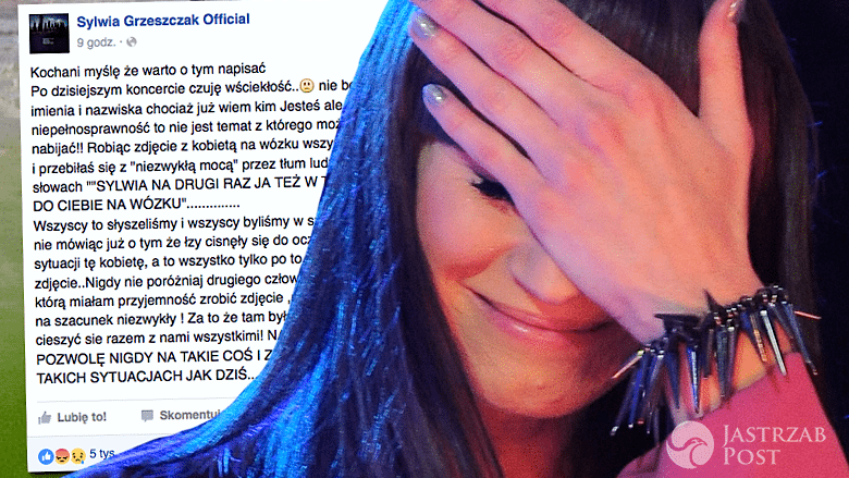 Sylwia Grzeszczak o niepełnosprawnych na koncertach