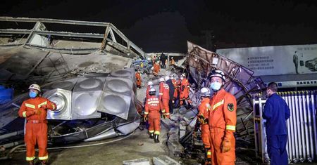 Tragedia w Chinach. Zawalił się hotel, w którym przebywało 70 osób poddanych kwarantannie