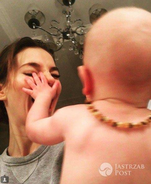 Maja Bohosiewicz z synem