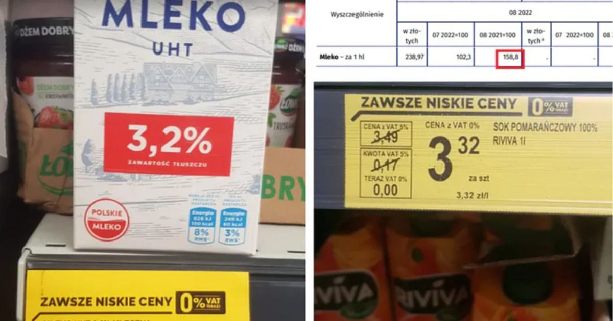 Ekonomista spojrzał na cenę mleka i od razu chwycił za aparat. Takiego absurdu jeszcze nie widzieliśmy