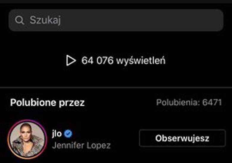 Jennifer Lopez polubiła post polskiej gwiazdy