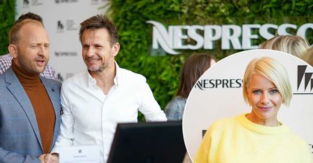 Kulisy festiwalu w Gdyni. Gwiazdy relaksowały się przy pysznej kawie: Małgorzata Kożuchowska, Agnieszka Holland, Borys Szyc
