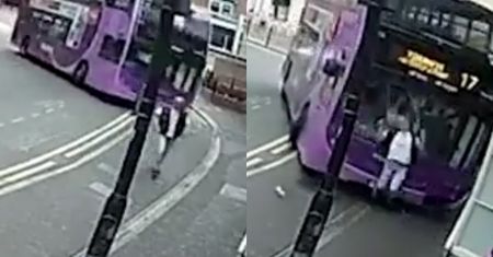 Autobus odrzucił go na 6 metrów. Wstał i poszedł do pubu