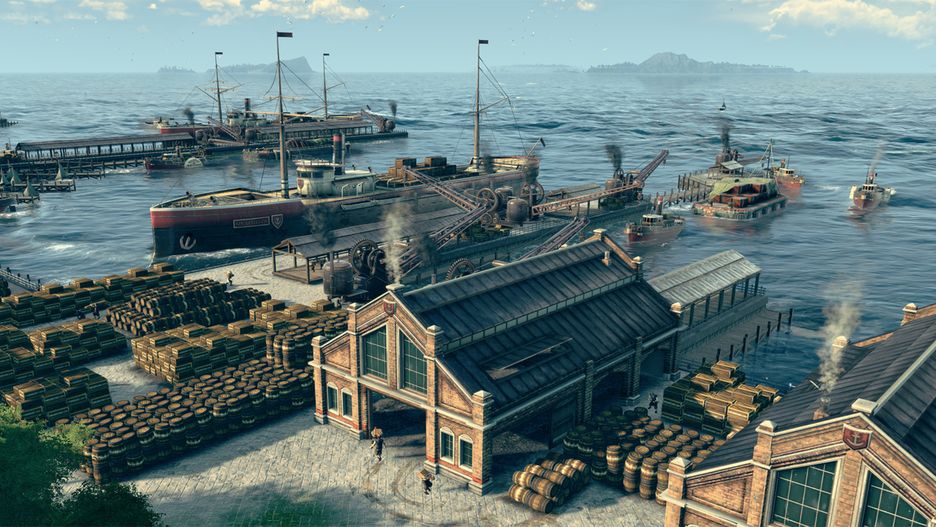 Screenshot z gry "Anno 1800" na PC wydanej w 2019 roku