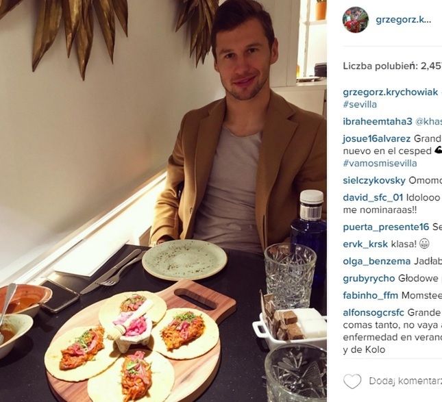 Dieta Grzegorza Krychowiaka. Co je?