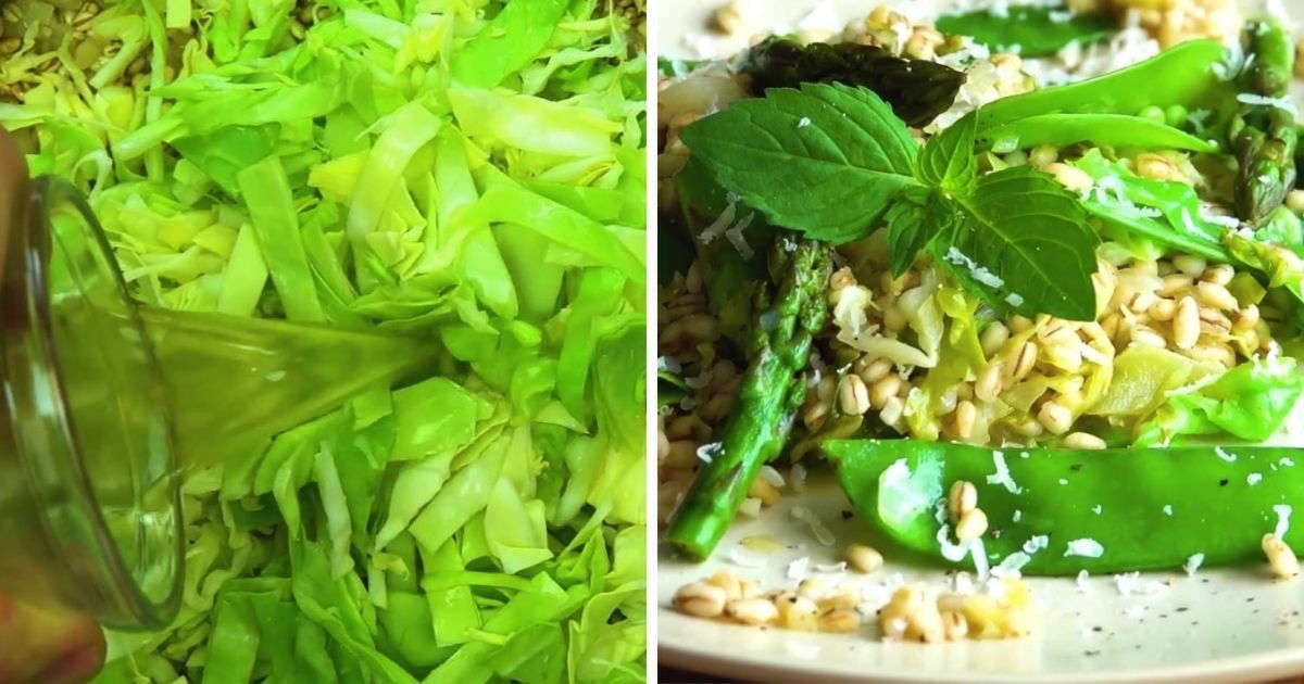 Kaszotto z zielonymi dodatkami