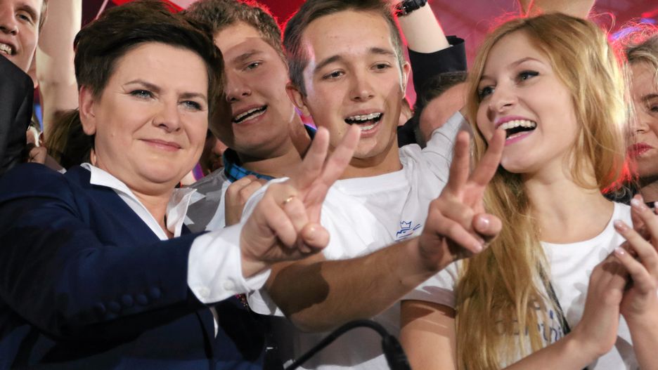 Beata Szydło podczas konwencji wyborczej w 2015 roku.