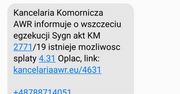 Polska "Kancelaria Komornicza AWR informuje...". Dostaliście takiego SMS-a?