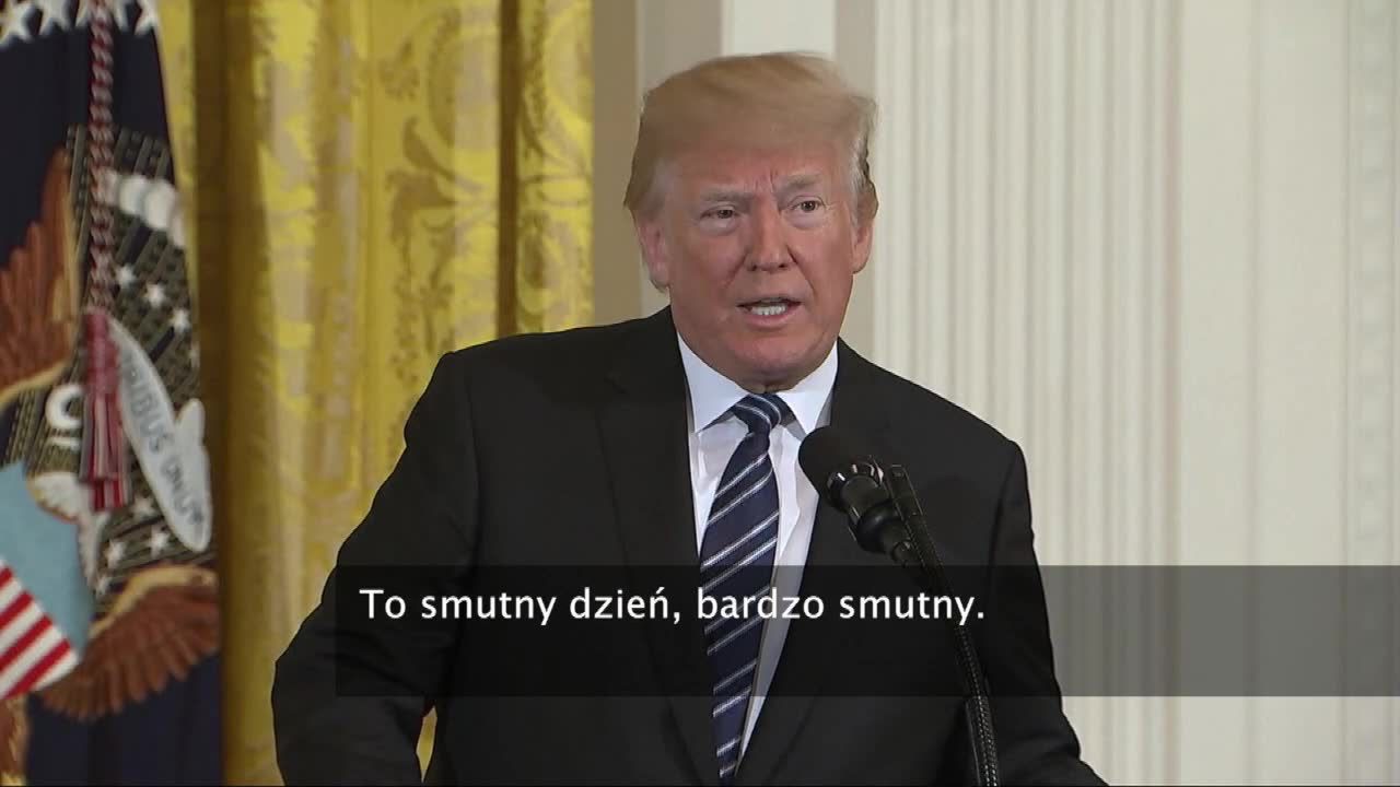 Donald Trump komentuje strzelaninę w Teksasie