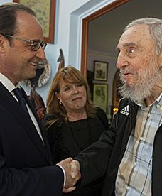 Prezydent Francji u braci Castro