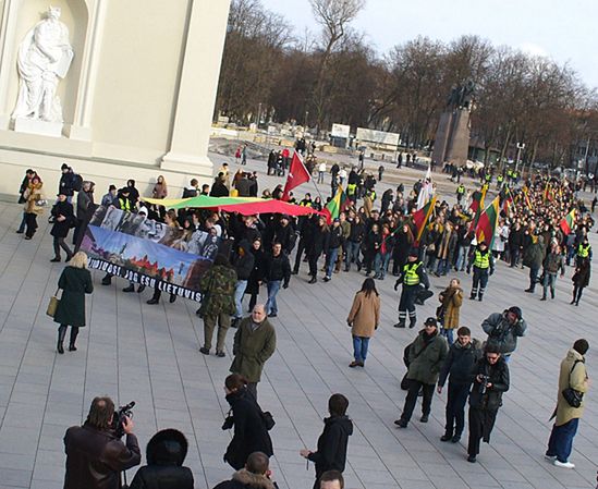 Nacjonaliści maszerowali przez Wilno: "Litwa dla Litwinów"