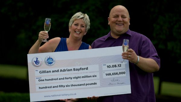 Adrian i Gillian Bayford po wygraniu w lotto