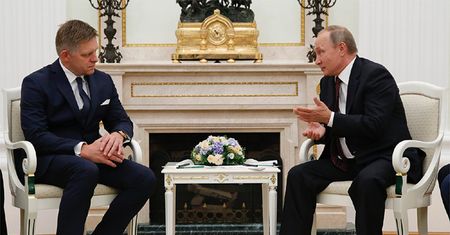 Premier Słowacji Robert Fico rozmawiał w Moskwie z prezydentem Rosji Władimirem Putinem