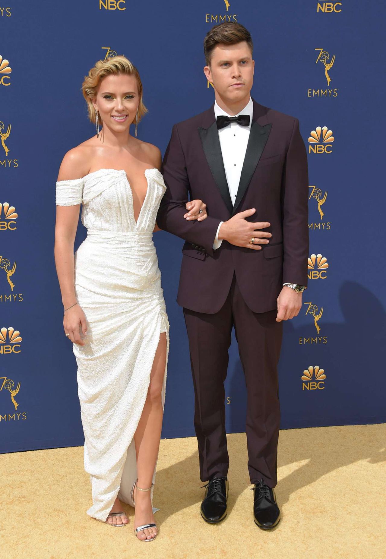 Scarlett Johansson i Colin Jost - Emmy 2018