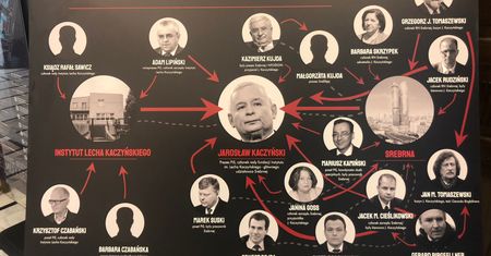 Sejm. Tablica "Układ Kaczyńskiego" wróciła na korytarz