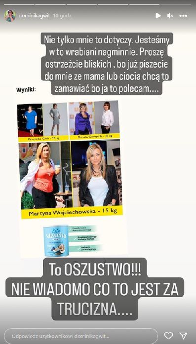Dominika Gwit ofiarą oszustwa