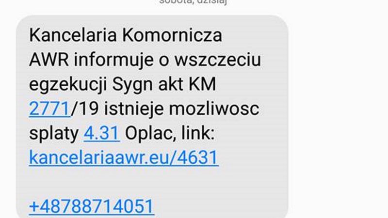 Polska. Kolejna próba oszustwa SMS "na kancelarię"