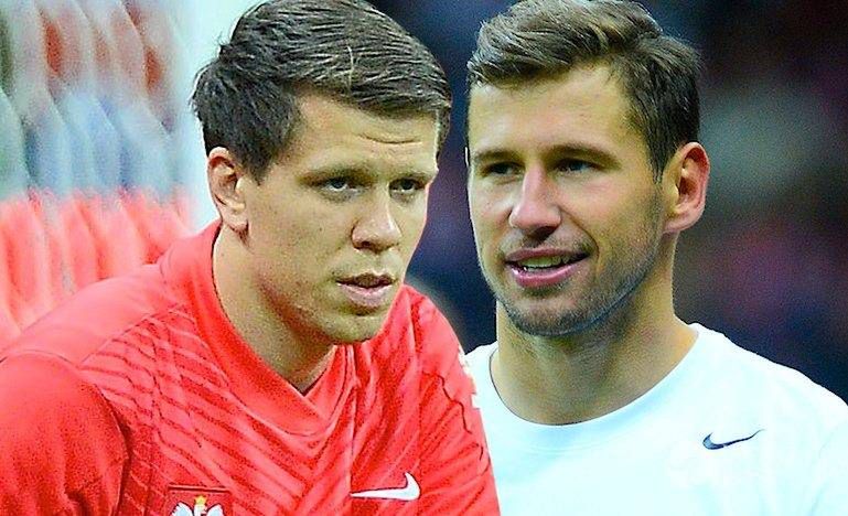 Grzegorz Krychowiak i Wojciech Szczęsny kłócą się na treningu