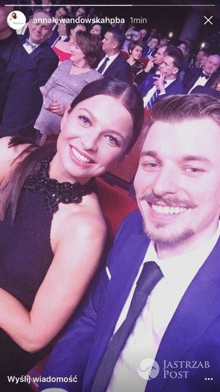 Anna Lewandowska z bratem, Piotrem Stachurskim