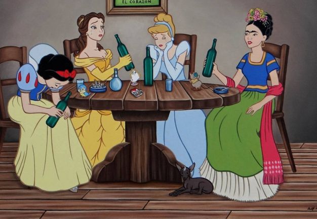 Artysta zamienia bajki Disneya w horror