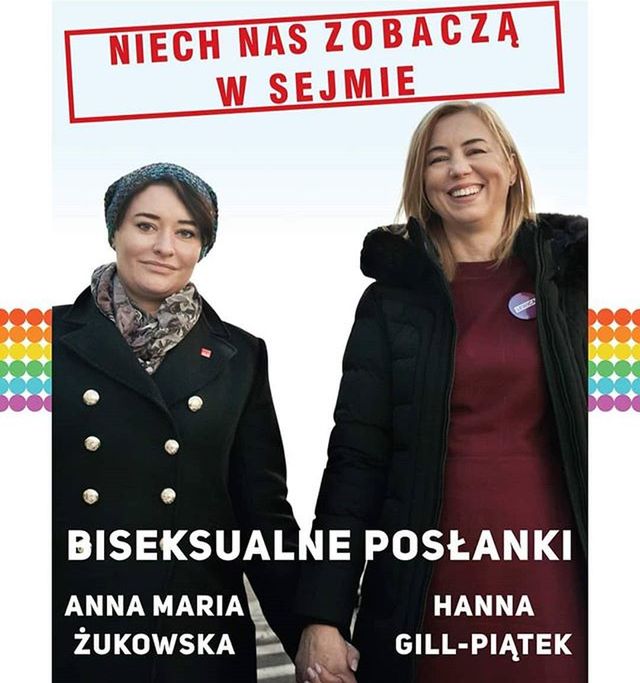 Okładka "Repliki" z fotografią posłanek Anny Marii Żukowskiej i Hanny Gill-Piątek