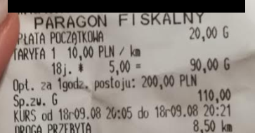 Taksówkarz narzeka, taksówkarz strajkuje, taksówkarz kasuje. 110 zł za 8,5 km