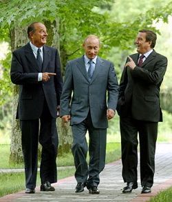 Schroeder i Chirac częściowo popierają czeczeńską politykę Putina