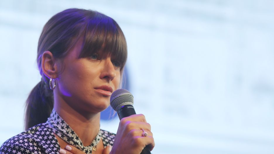 Anna Lewandowska utknęła w korku w Warszawie