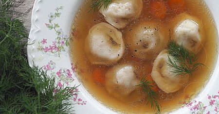 Rosół z gęsi z pierożkami. Na noworoczny obiad