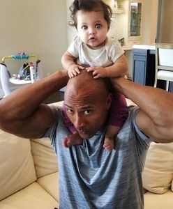 Dwayne Johnson pokazał łagodne oblicze. Córka robi z nim, co chce