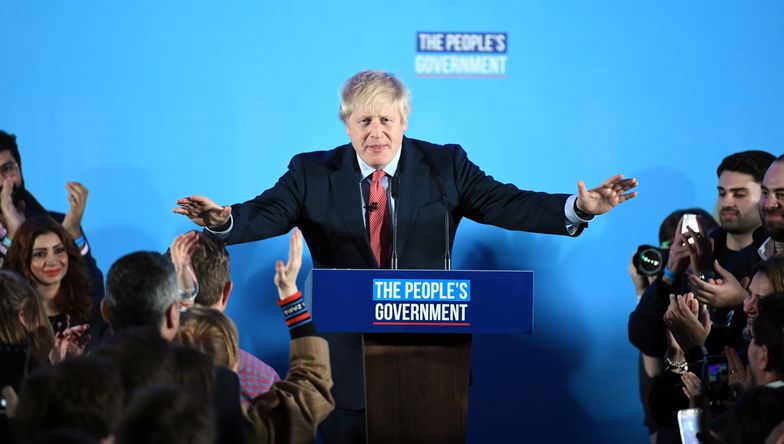 Boris Johnson zwycięsko wyszedł z wyborów w Wielkiej Brytanii.